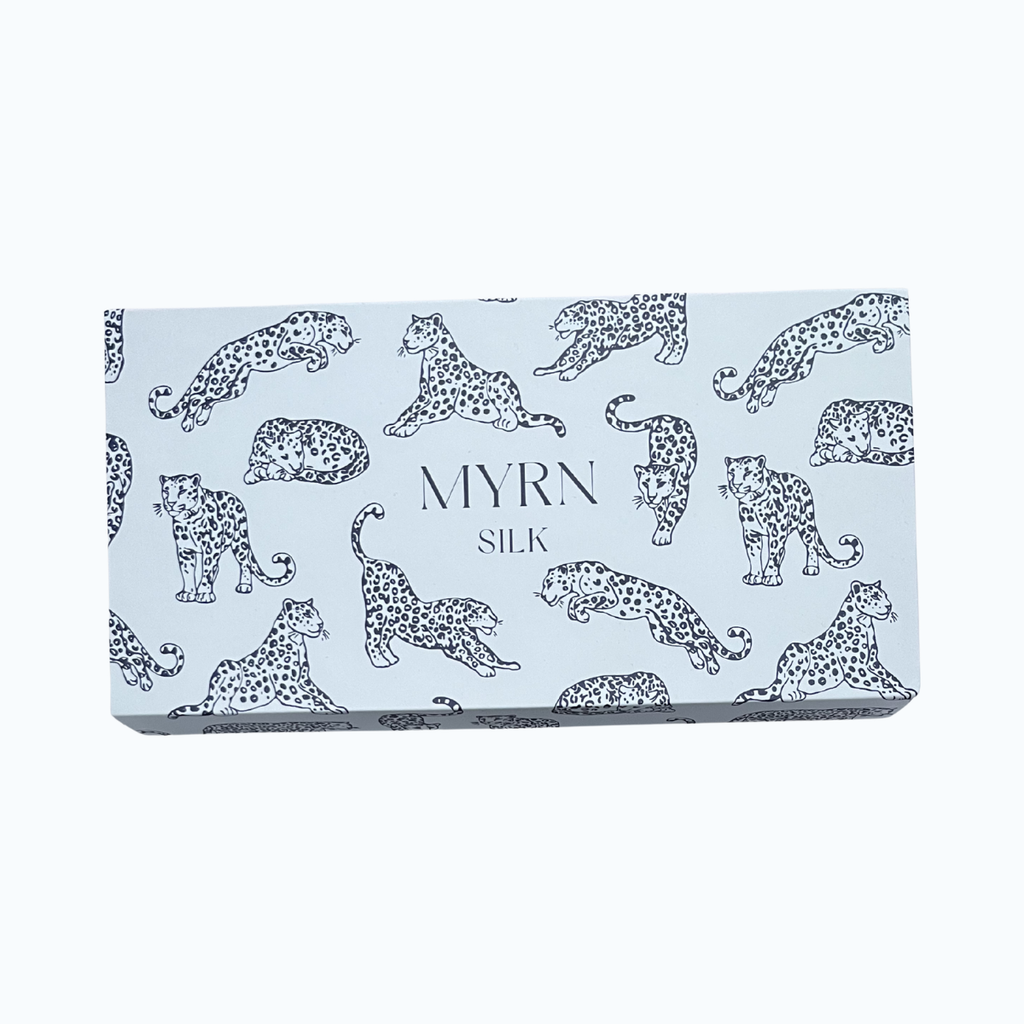 MYRN Silk branded mask box on a white background